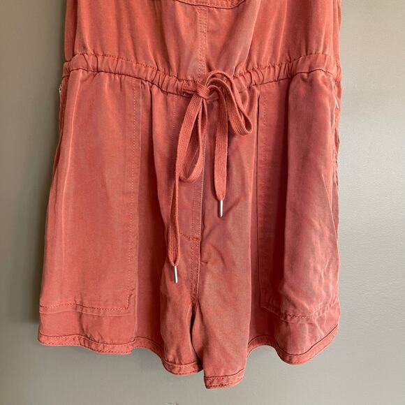 Aritzia Wilfred Free Beatriz Romper Colorado Size Medium Tencel Shortalls Drapey - Picture 5 of 16